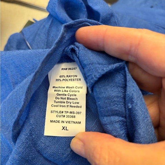 PerSeption Concept Blue Button-Down Shirt | XL | NWT - Picture 4 of 7